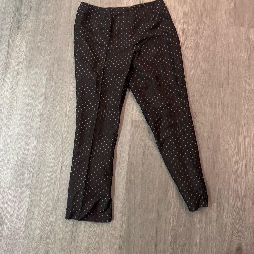 Ann Taylor Men's Black and White Patterned Dress Pants